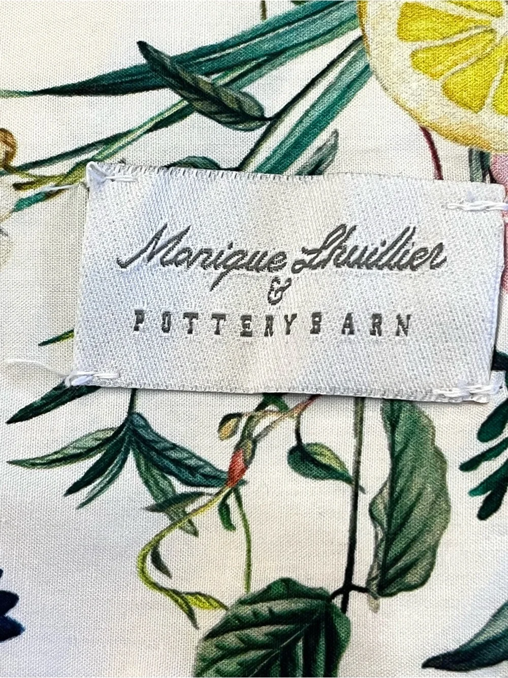 Monique Lhuillier Positano Percale Euro Sham Pottery Barn